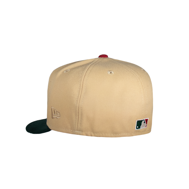 Boston Red Sox 3D Logo Candied Pecan and Corduroy Green 1918