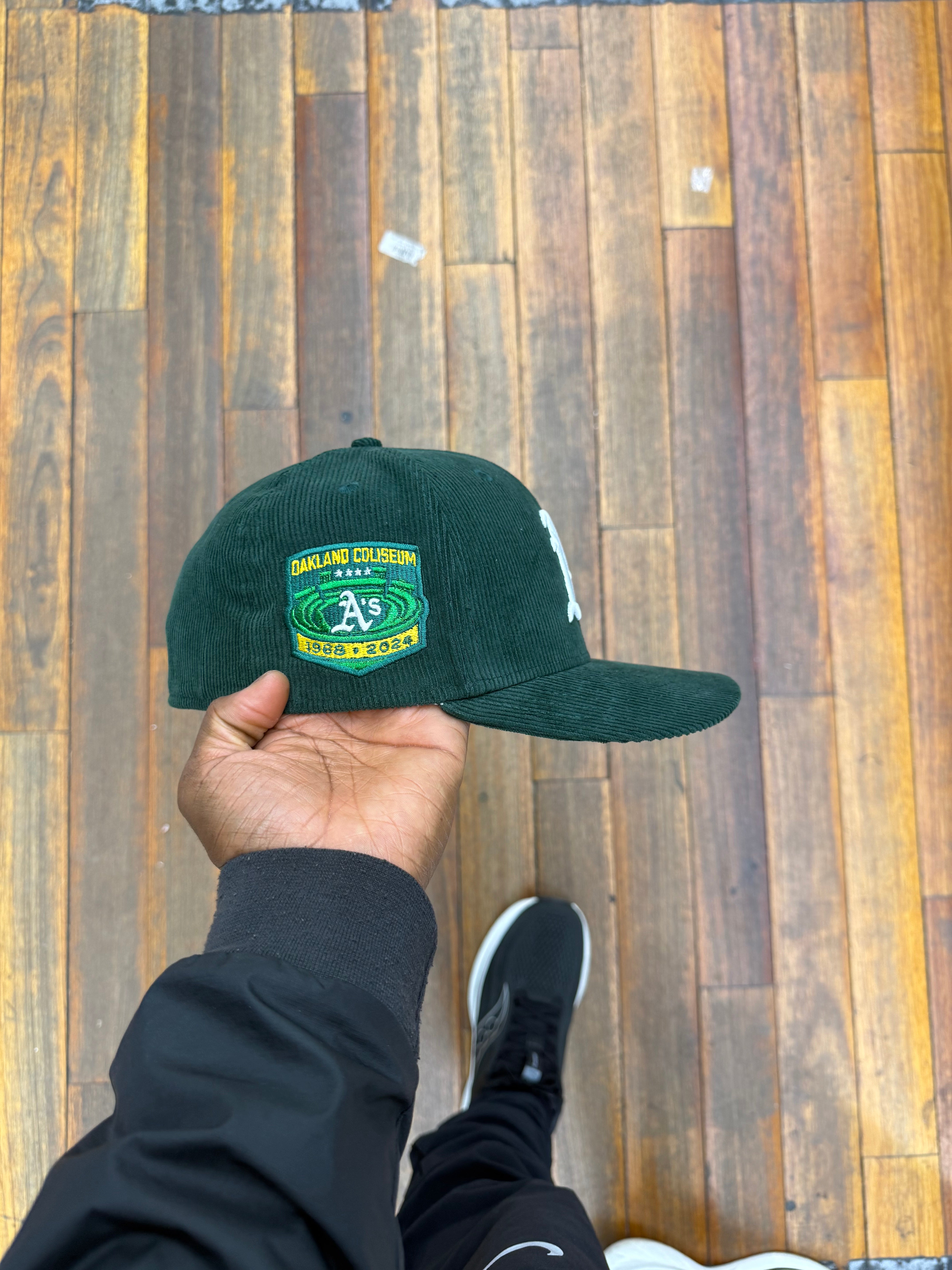 Oakland Athletics All Dark Green Corduroy Coliseum