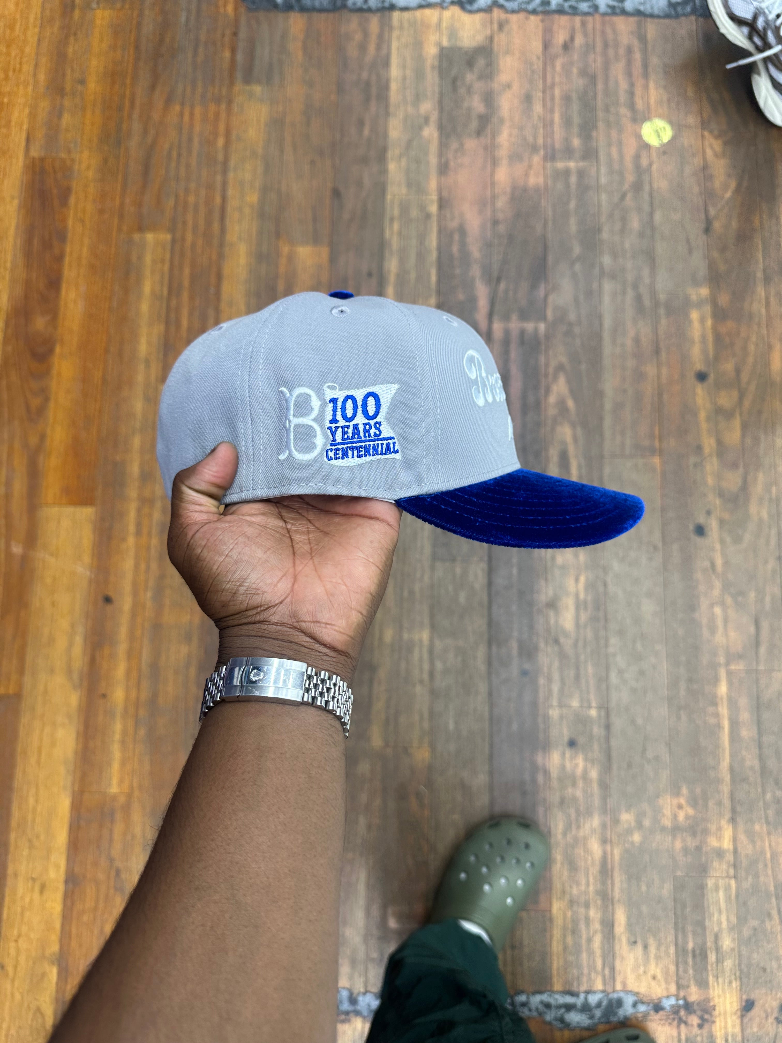 Brooklyn Dodgers Grey and Royal Velvet 100 Years