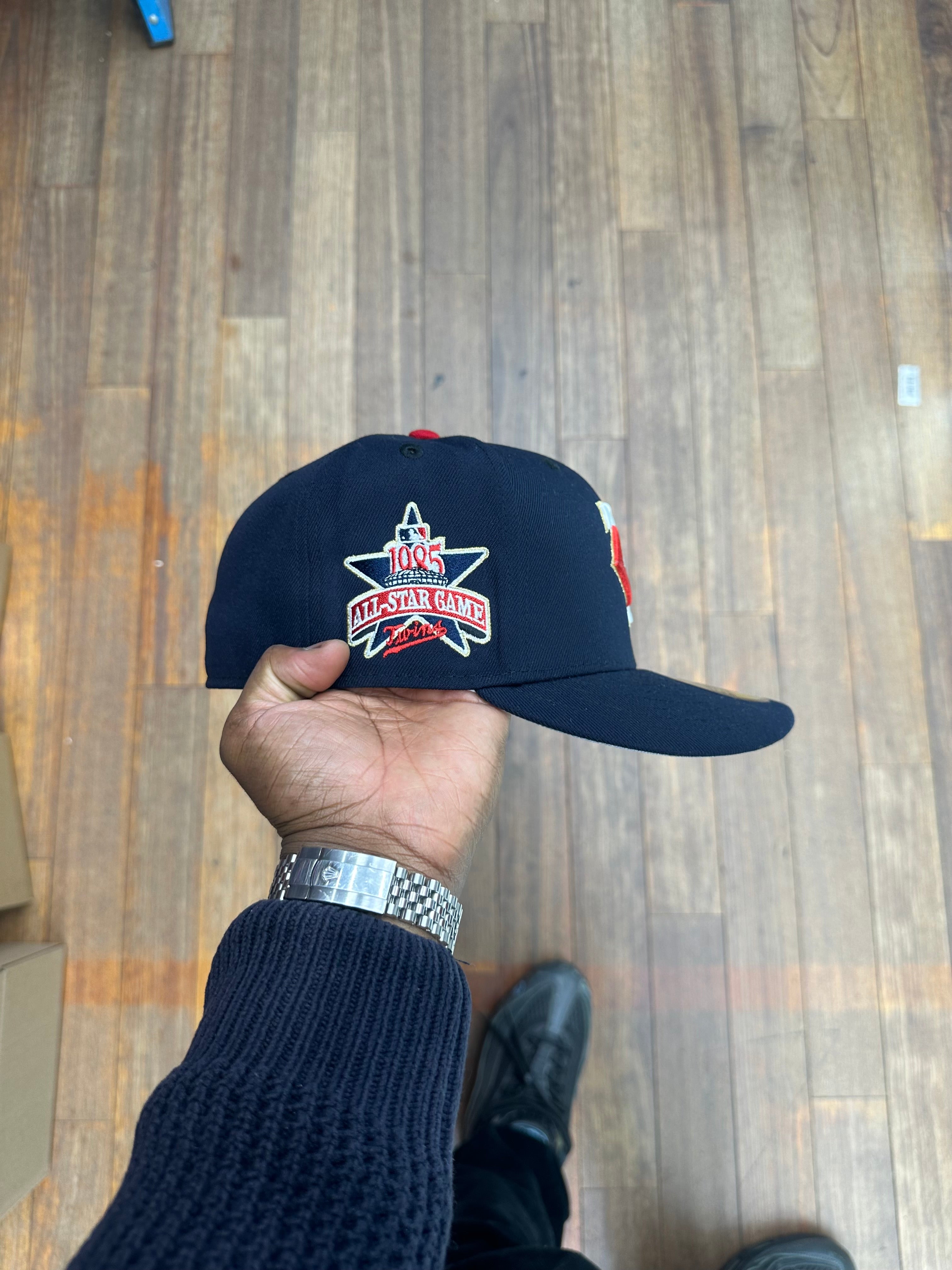 Minnesota Twins All Navy Blue "TC" Logo Gold Outline 85 ASG