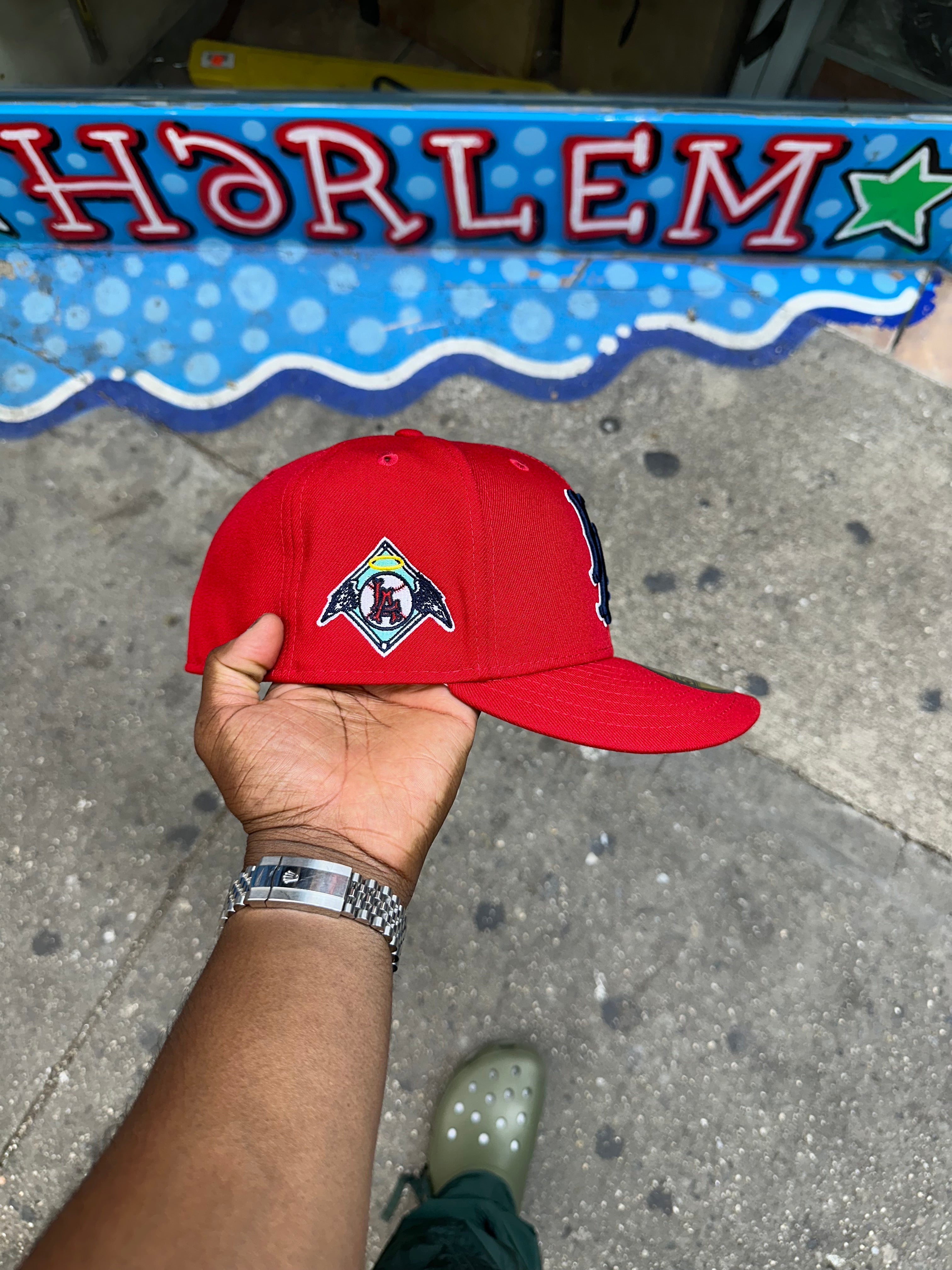 Los Angeles Angels All Red Bones Logo