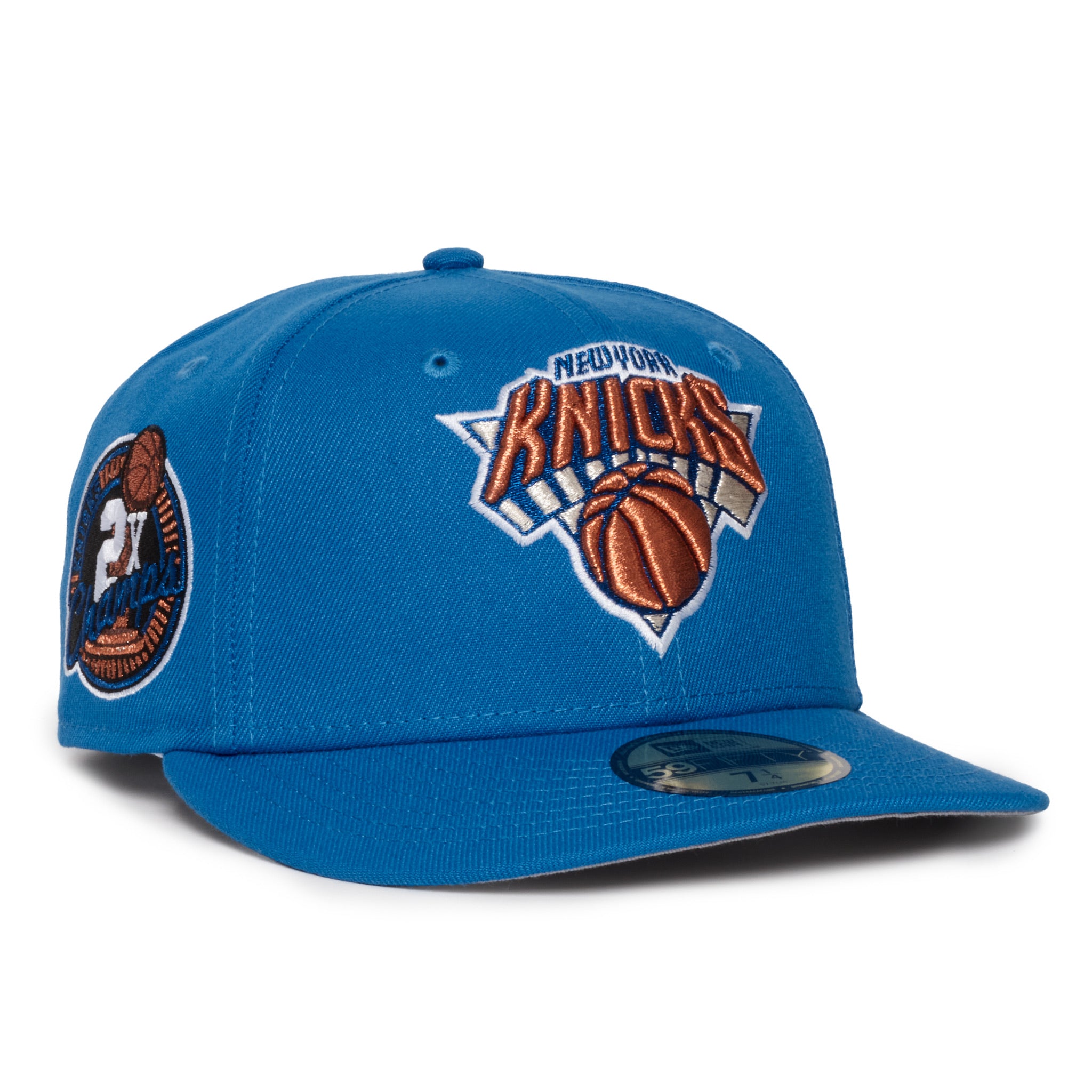 New York Knicks South West Blue Copper Logo  2x Champs Grey uv