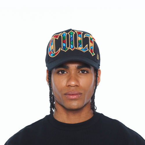 Cult of Individuality Black Stain Glass Trucker