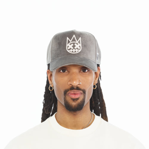 Cult of Individuality VELOUR Charcoal Grey Trucker