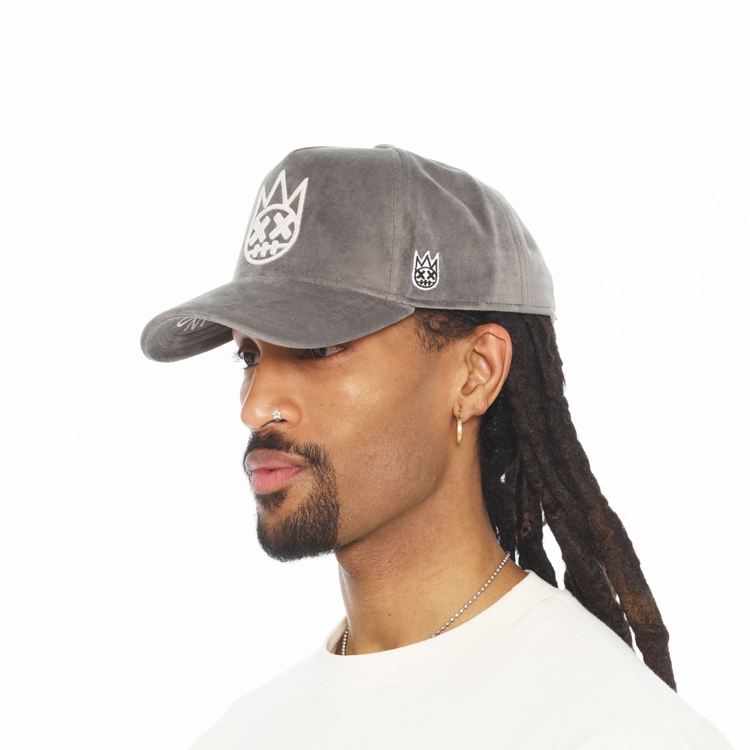 Cult of Individuality VELOUR Charcoal Grey Trucker