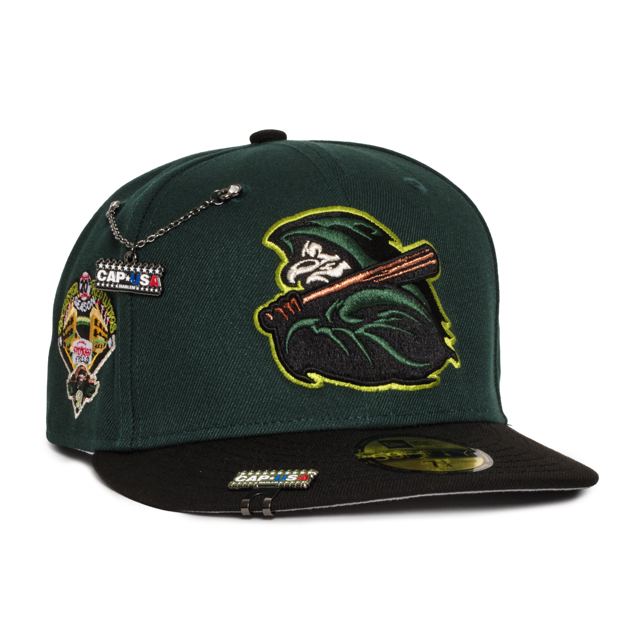 Rochester Red Wings Dark Green & Black 20th Season Grey uv