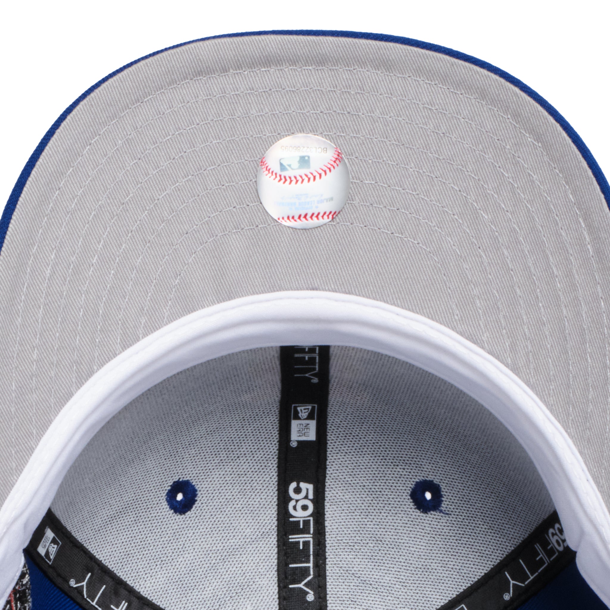 New York Mets All Royal White Outline Logo 25 Years Subway Series