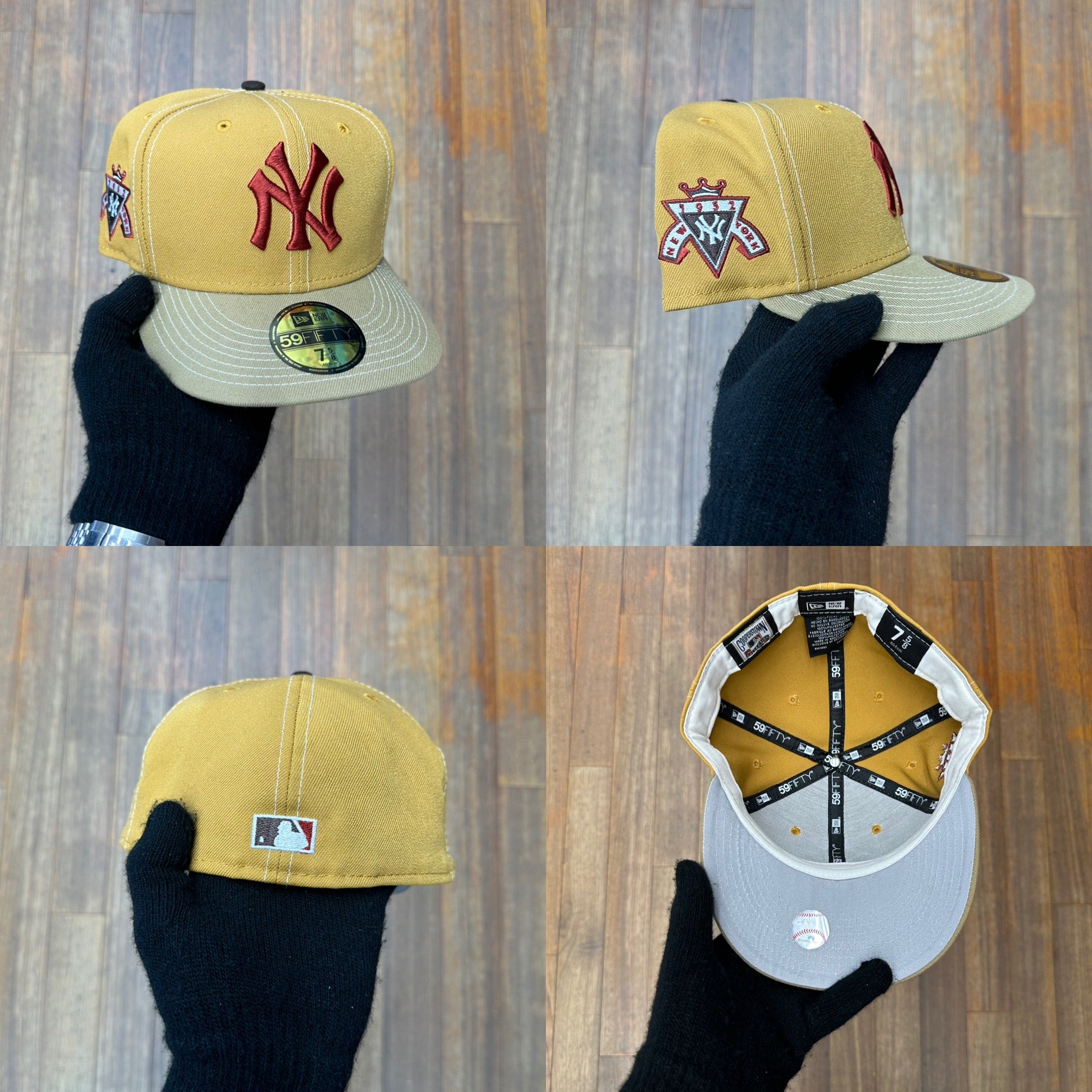 New York Yankees Wheat & Camel Cardinal Red Logo 52 WS