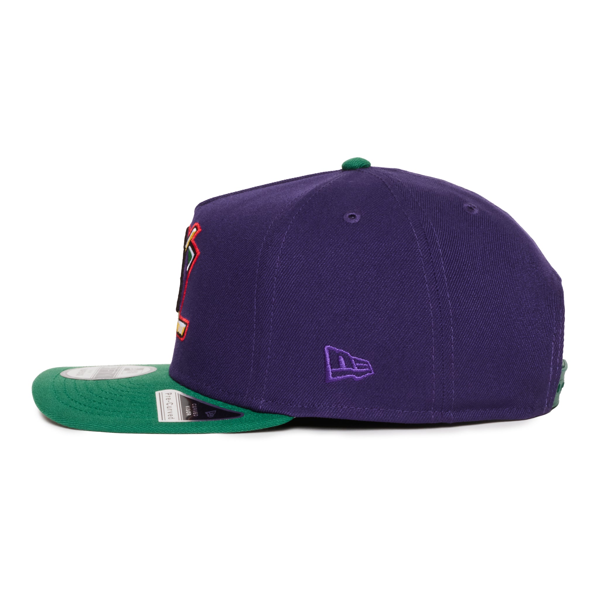 Anaheim Ducks Green And Purple 950 AFrame Snap Back