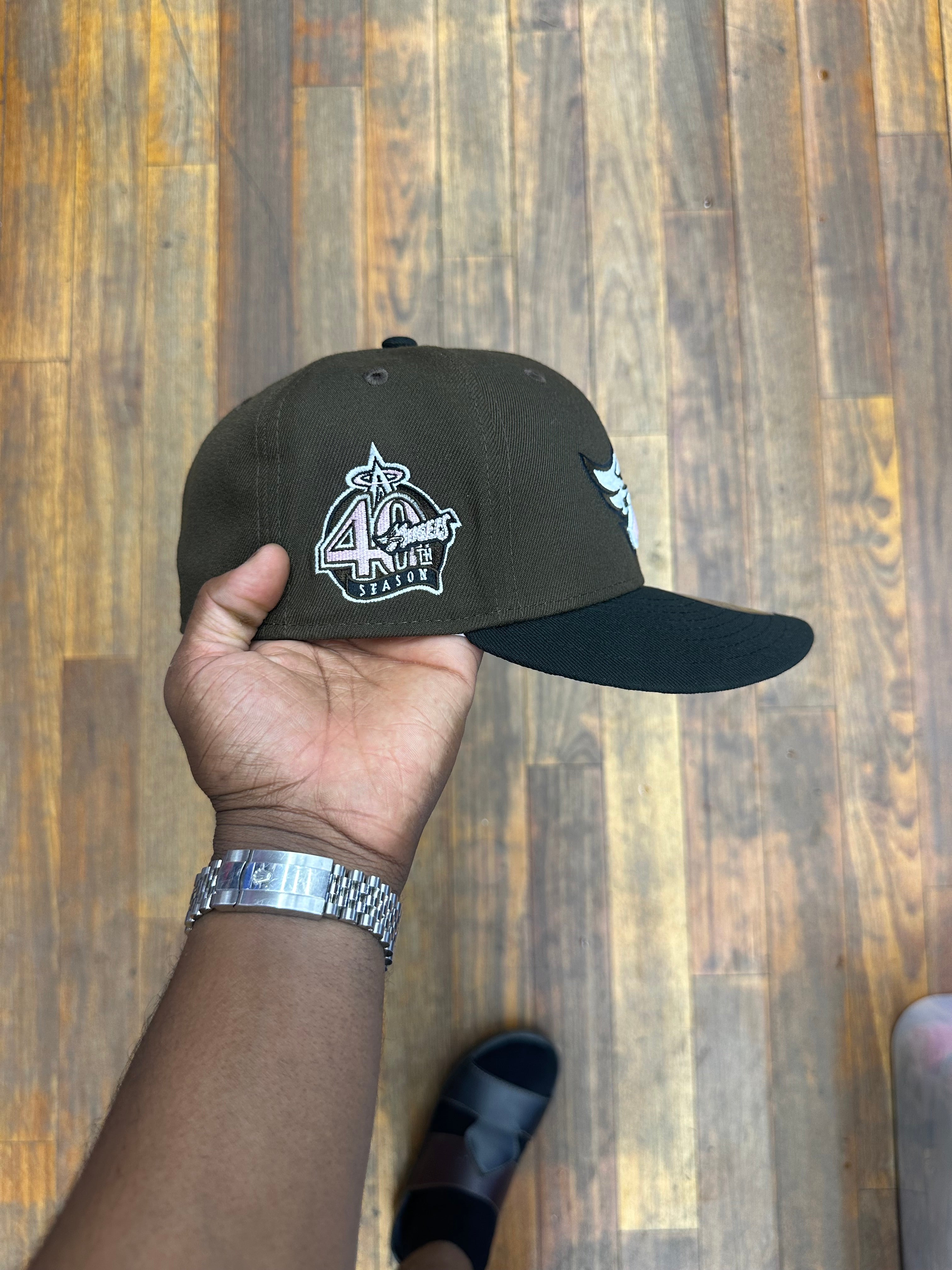 Anaheim Angels Mocha Brown & Black w/ Pink UV 40Th Anniversary