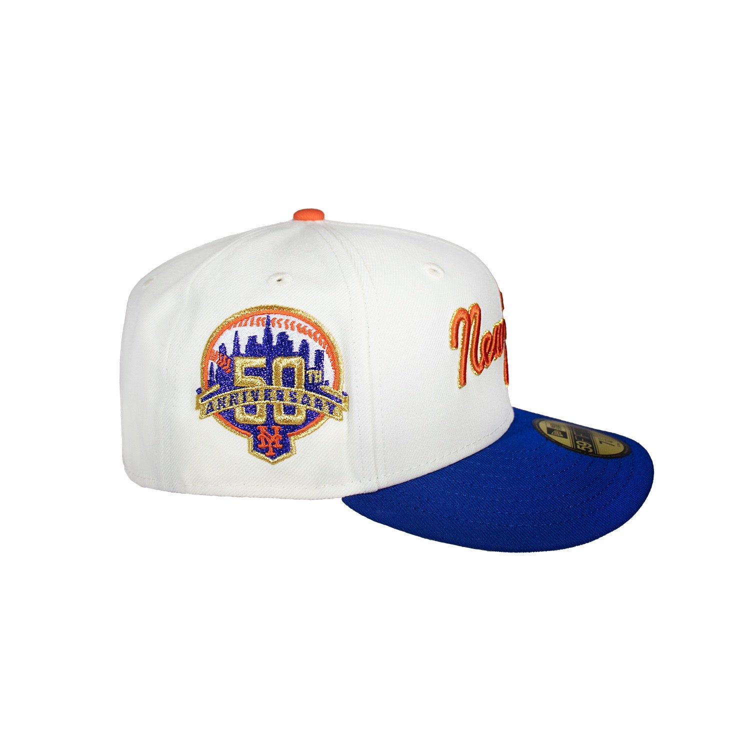 New York Mets Creme and Royal Script 50Th