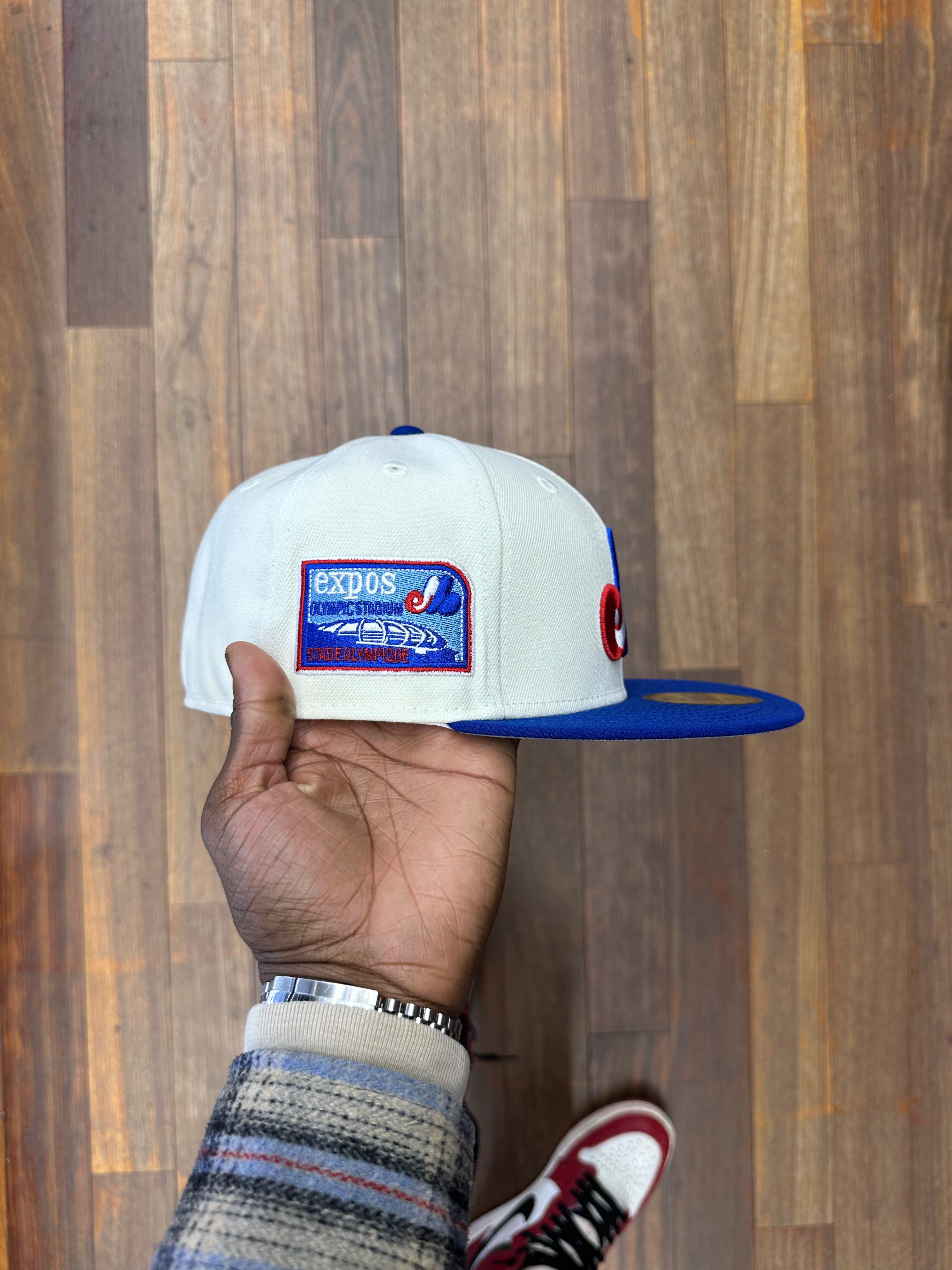 Montreal Expos Creme Chrome White & Royal Blue