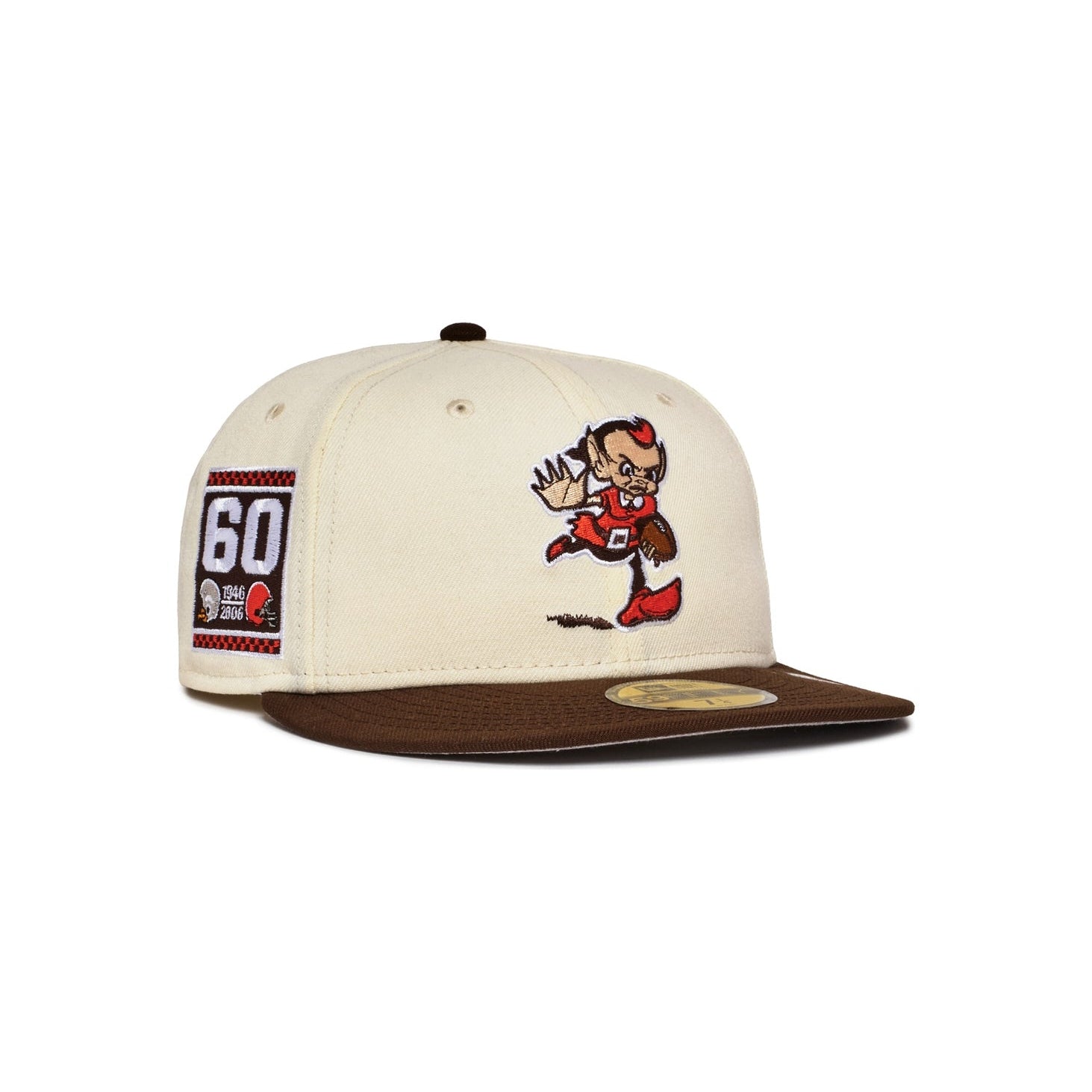 Cleveland Browns Creme and Brown 60Th