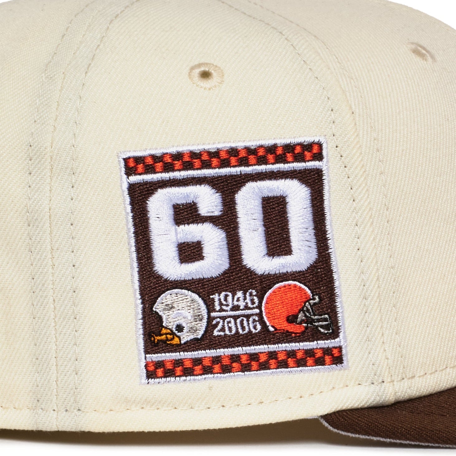 Cleveland Browns Creme and Brown 60Th