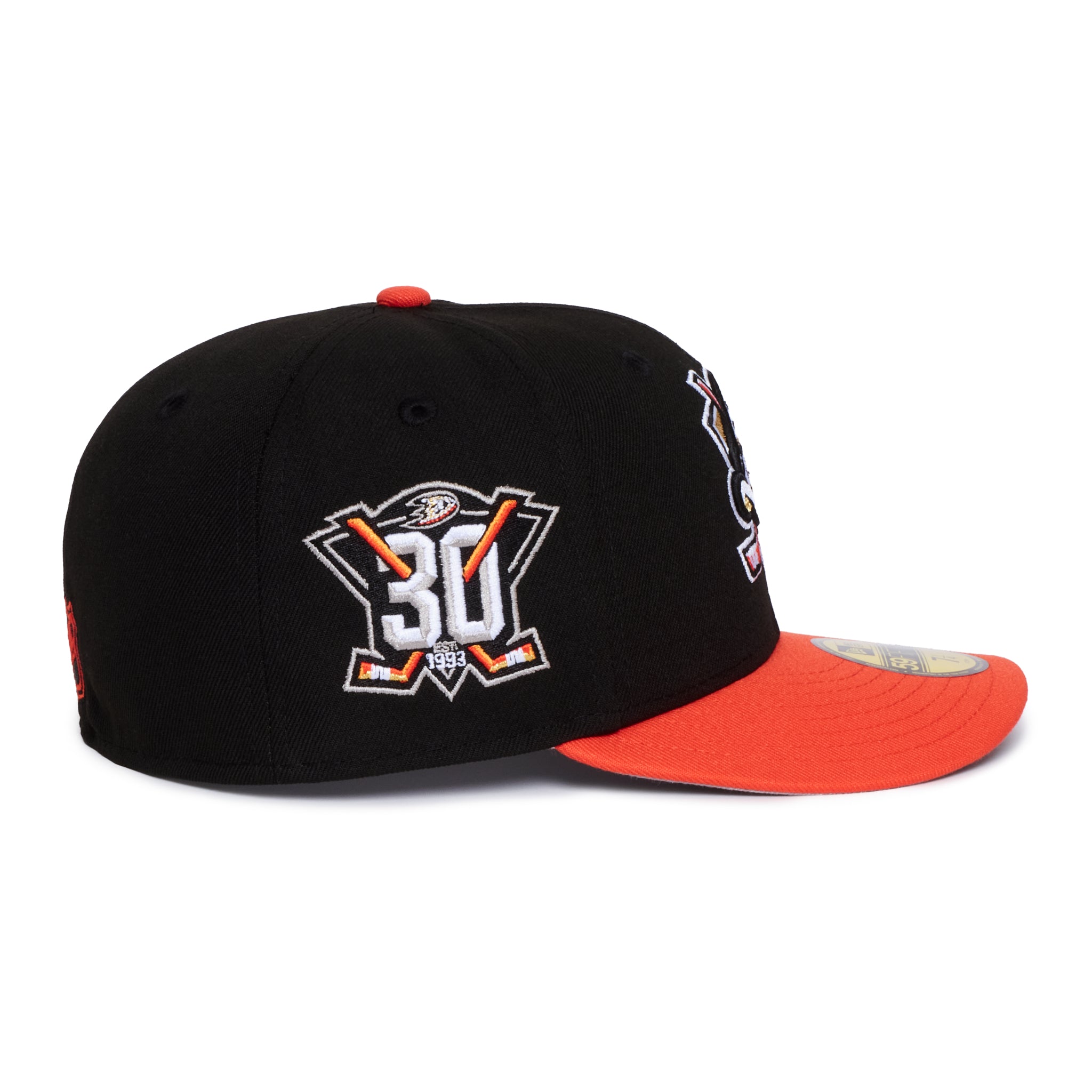 Anaheim Ducks Black and Orange 30 Years Anniversaey