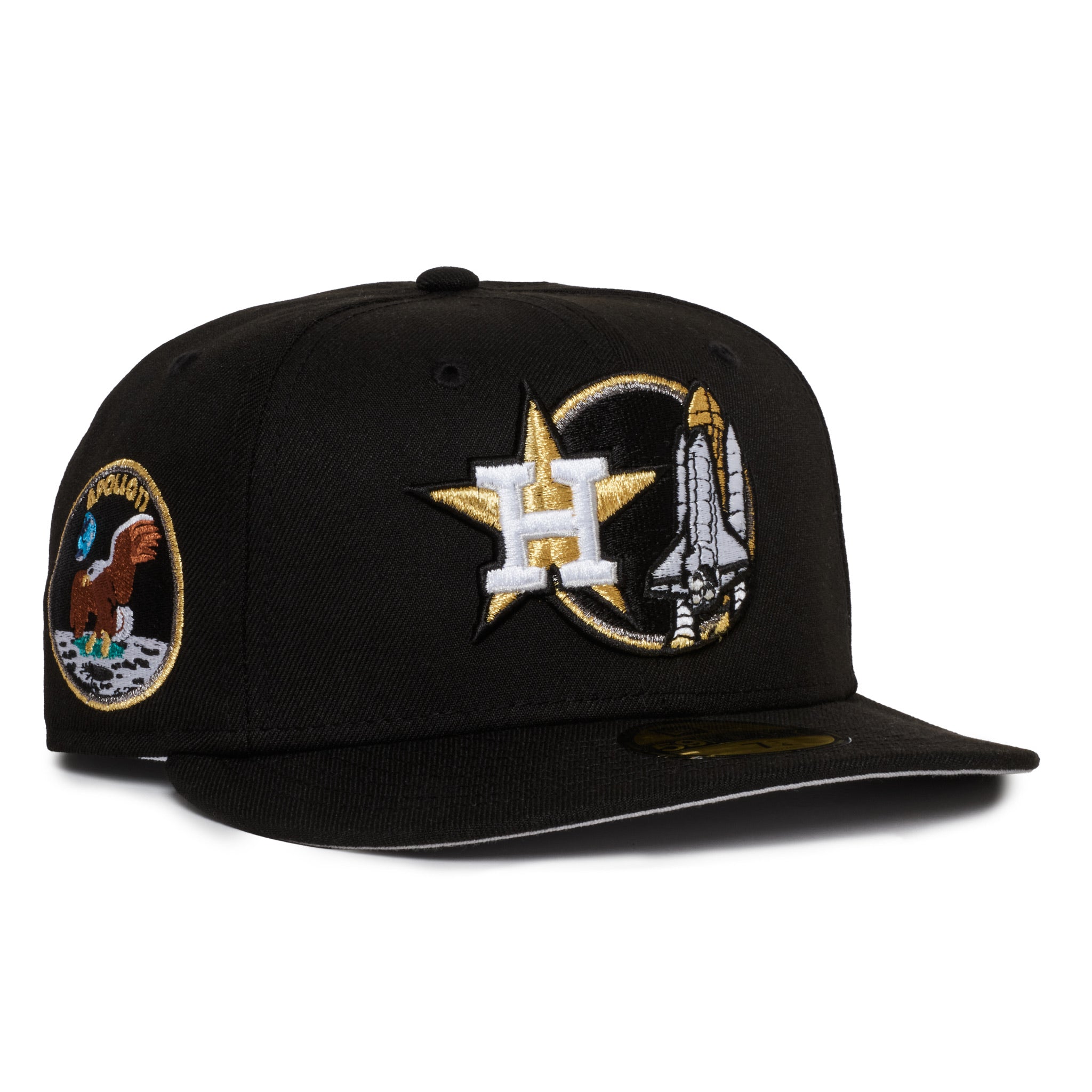 Houston Astros Apollo 11 Black Gold Logo