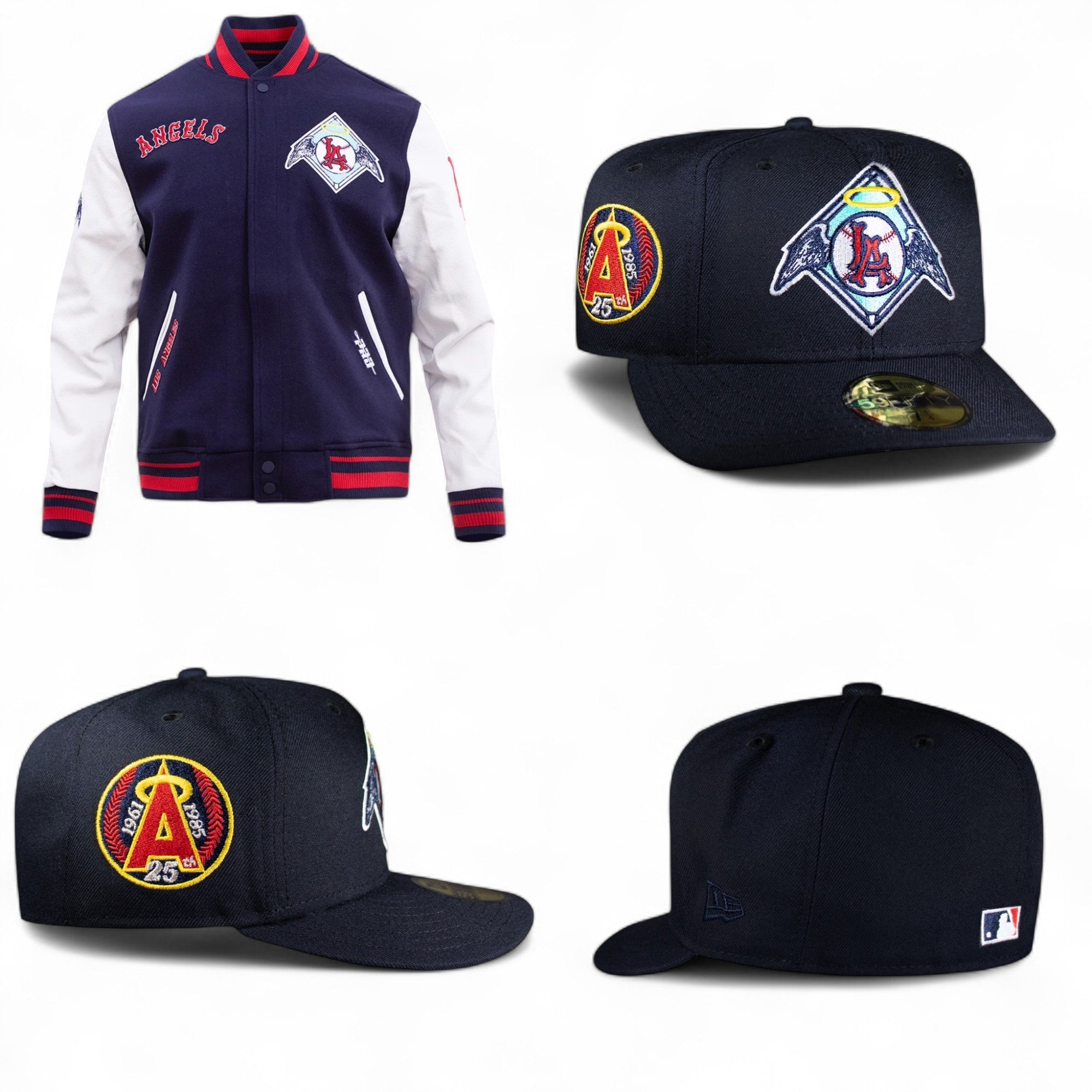 Los Angeles Angels All Navy 25th w/ Wings Logo