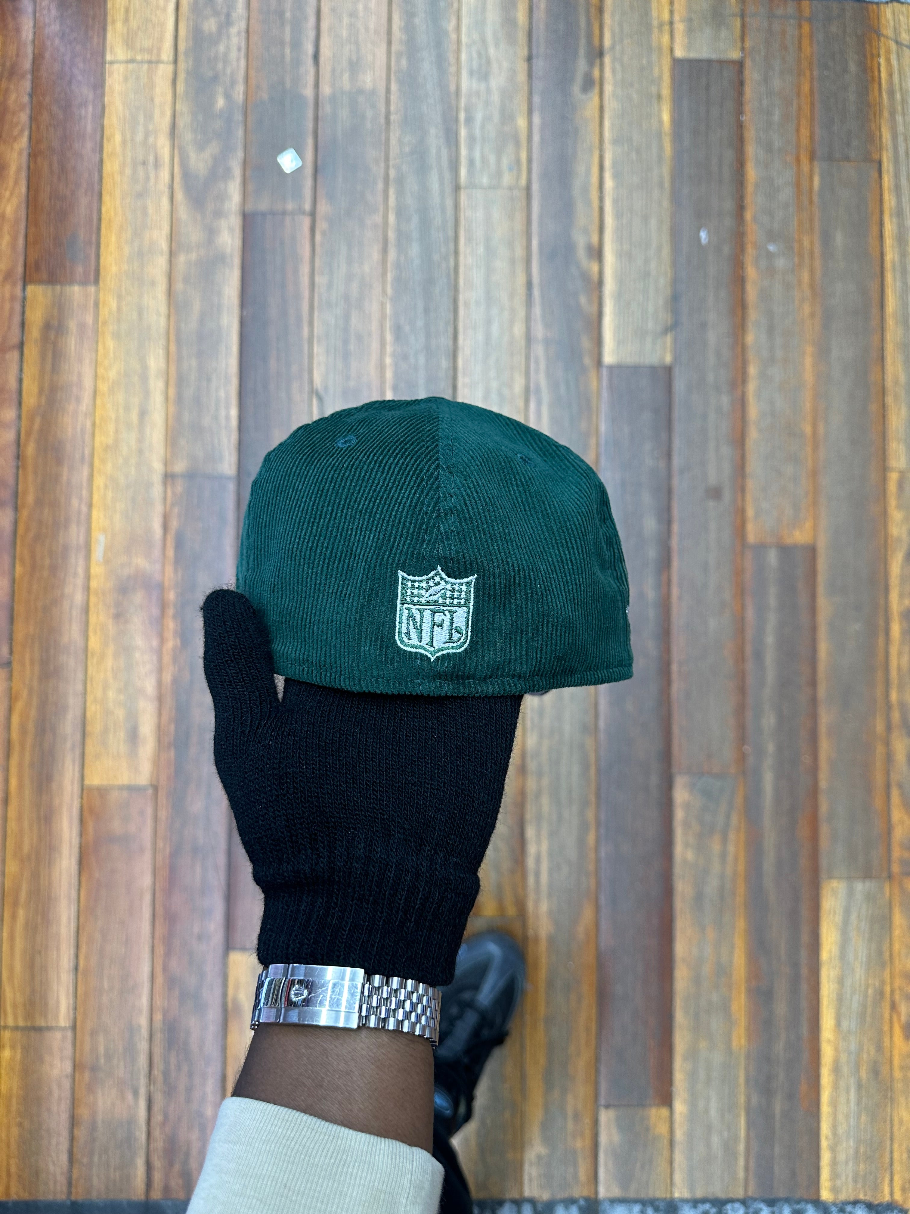 New York Jets Dark Green Corduroy 50th Anniversary 5950 Fitted