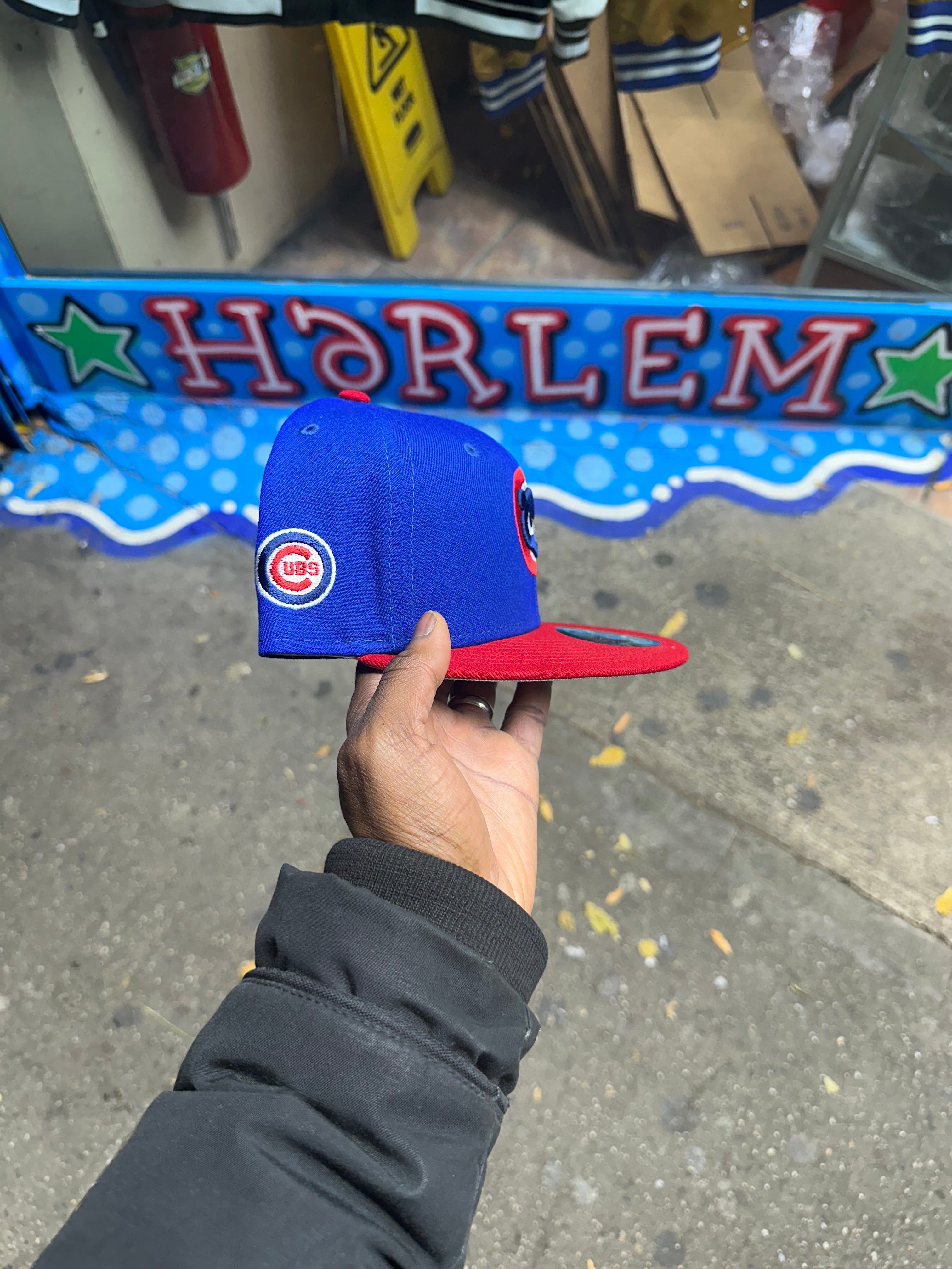 Chicago Cubs Royal Blue & Red Angry Bear Logo