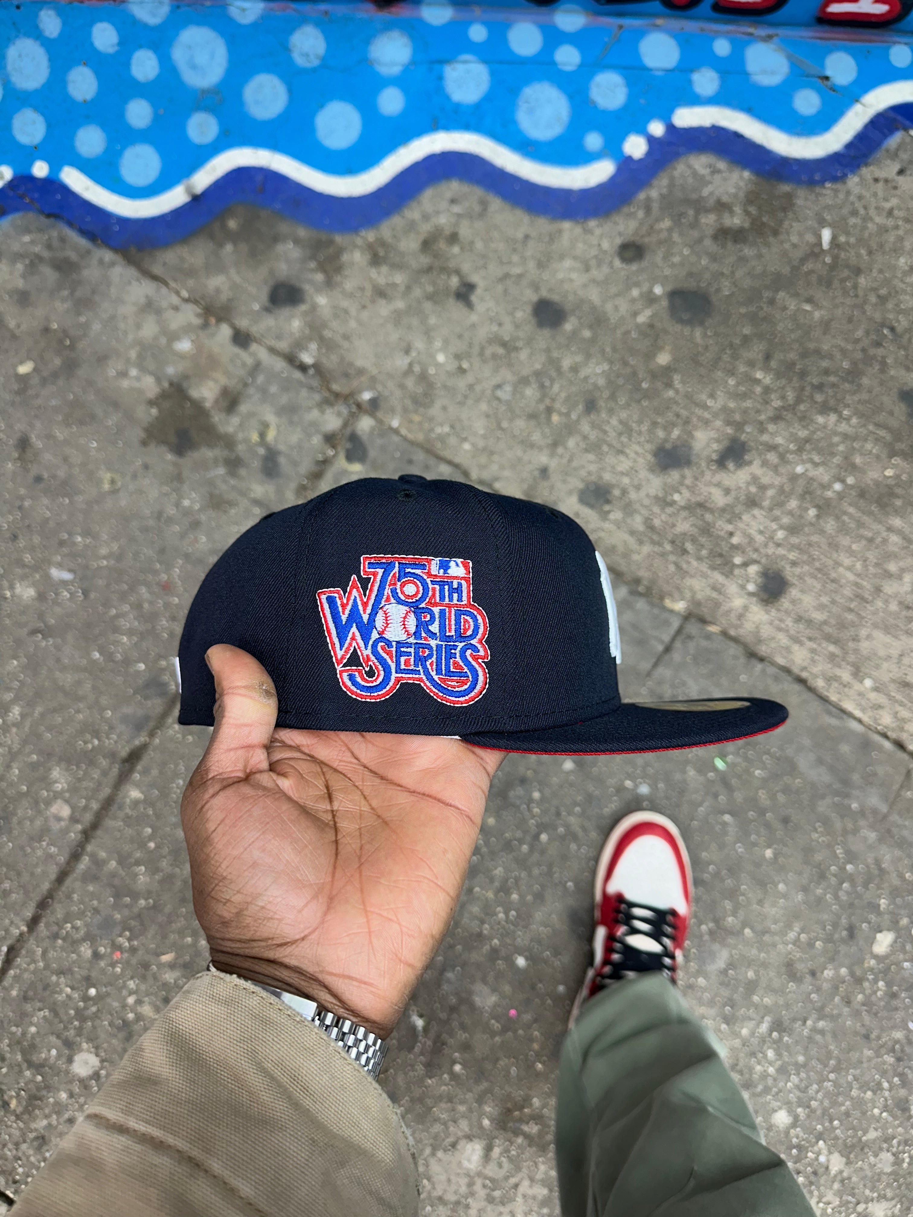New York Yankees All Navy w/ Red UV 75TH World Series