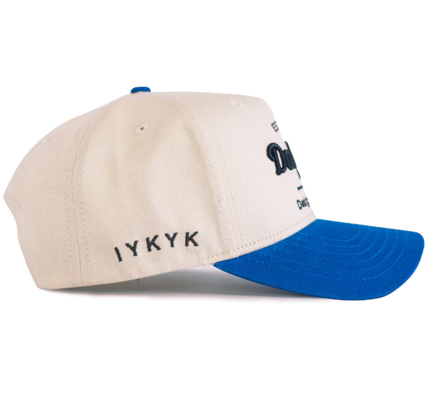DAD GANG Horsepower Cream and Blue Trucker