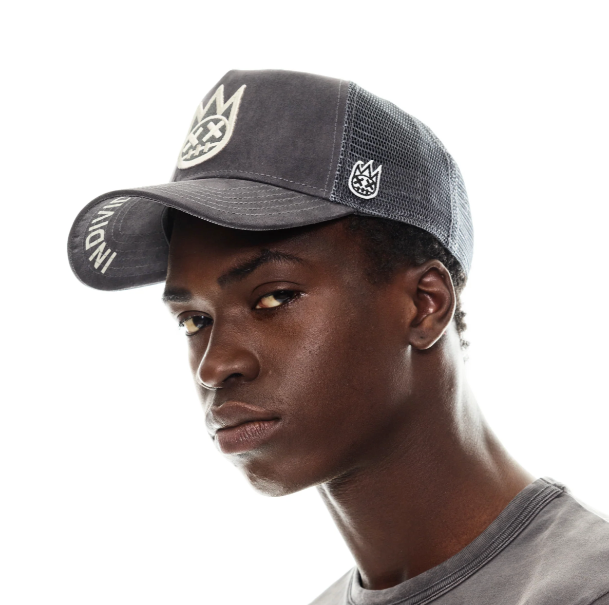 Cult of Individuality  Shimuchan Logo Grey Trucker
