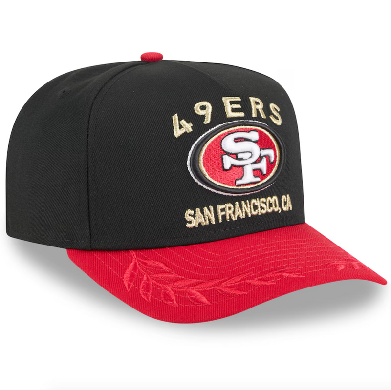 San Francisco 49ERs Black NFL25 DRAFT 950 AFrame Snap Back