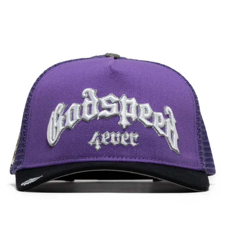 GODSPEED Forever Purple And Black Trucker Snap Back