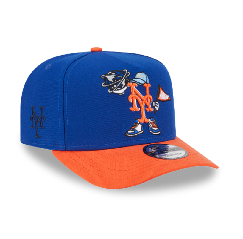 New York Mets Cartoon Royal Orange 950 AFrame No Patch Snap Back