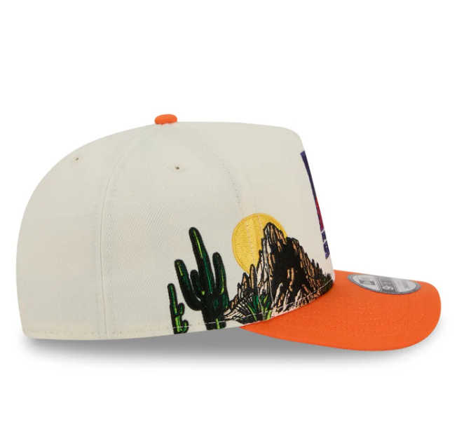 Phoenix Suns HWC Chrome White 9FIFTY A-Frame Snapback