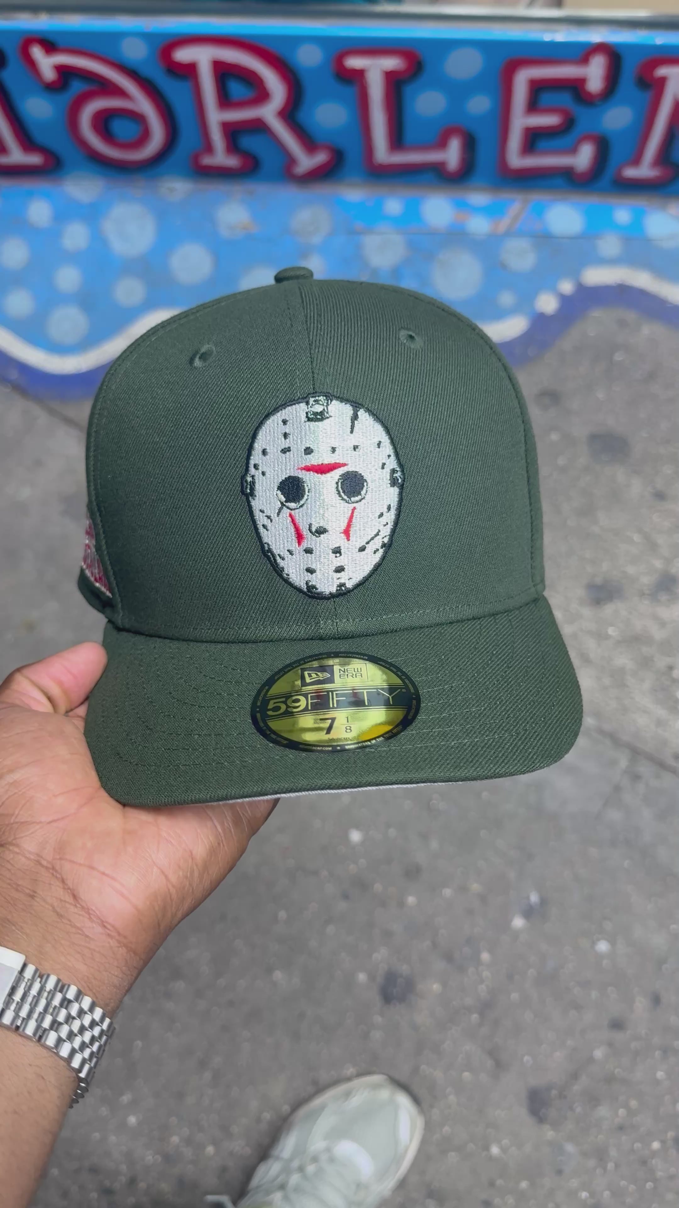 Jason Friday The 13Th Seaweed Green 5950 Fitted