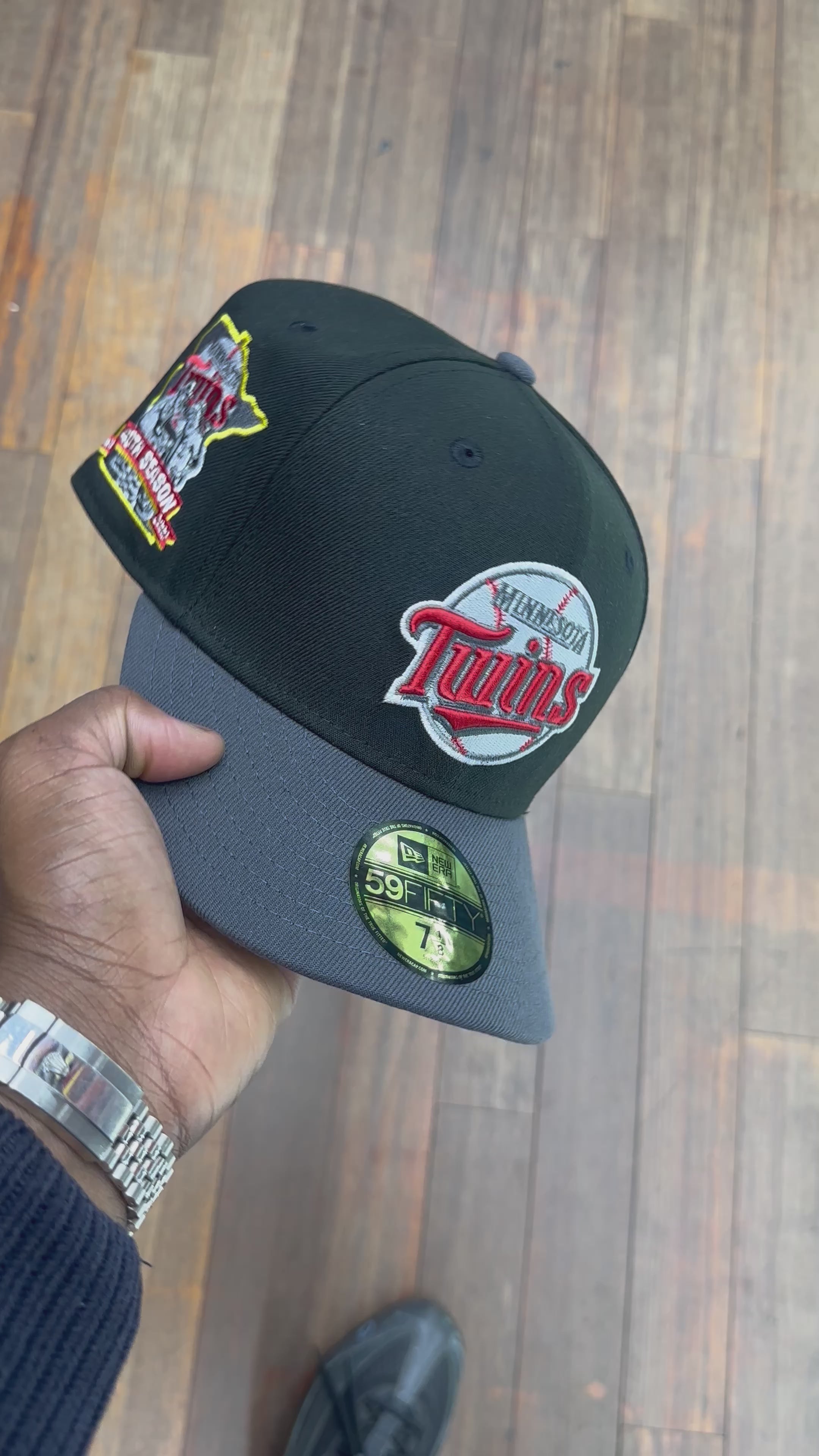 Minnesota Twins Black and Grey 40Th Anniversary