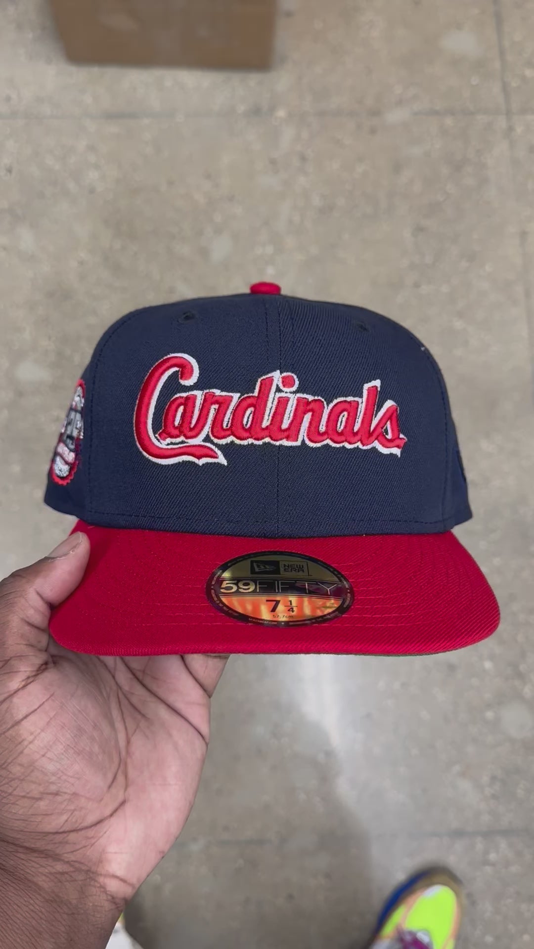 St. Louis Cardinals Navy & Red Script 125Th