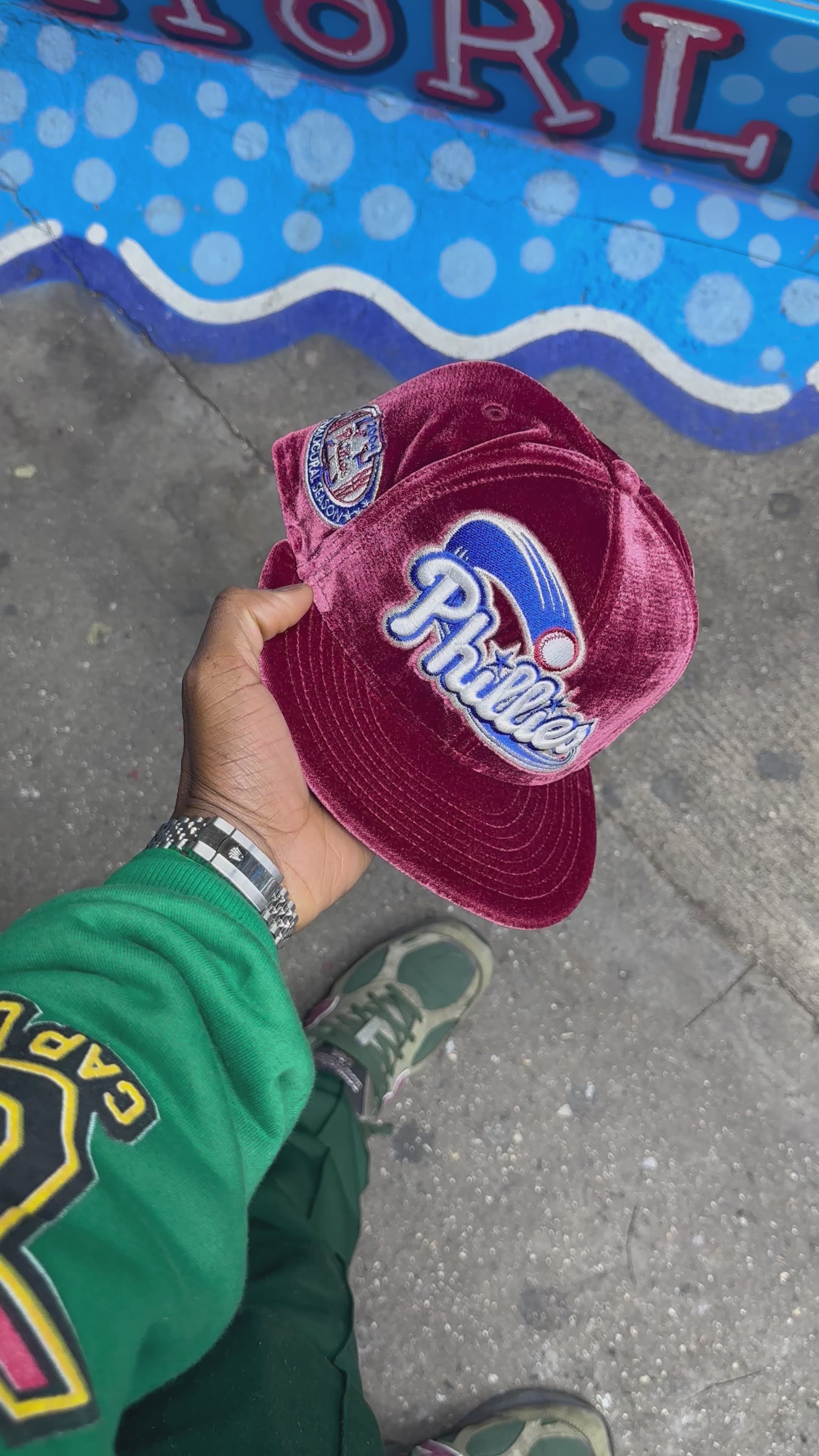 Philadelphia Phillies All Cardinal Red Velvet 2004 Inaugural Season