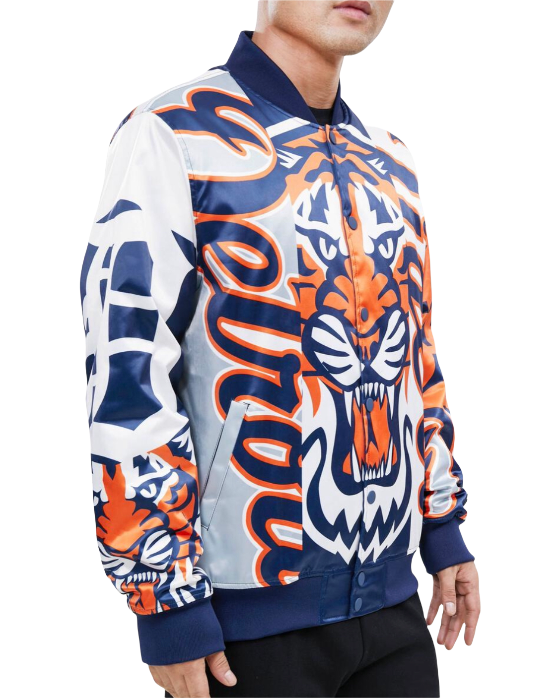 DET. TIGERS SATIN JACKET